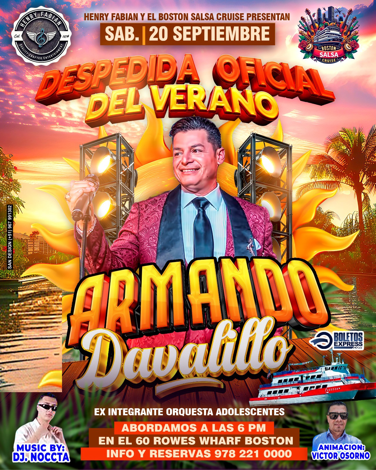 ARMANDO DAVALILLO BOSTON SALSA CRUISE